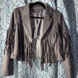 Fringe Gray Women's Jacket